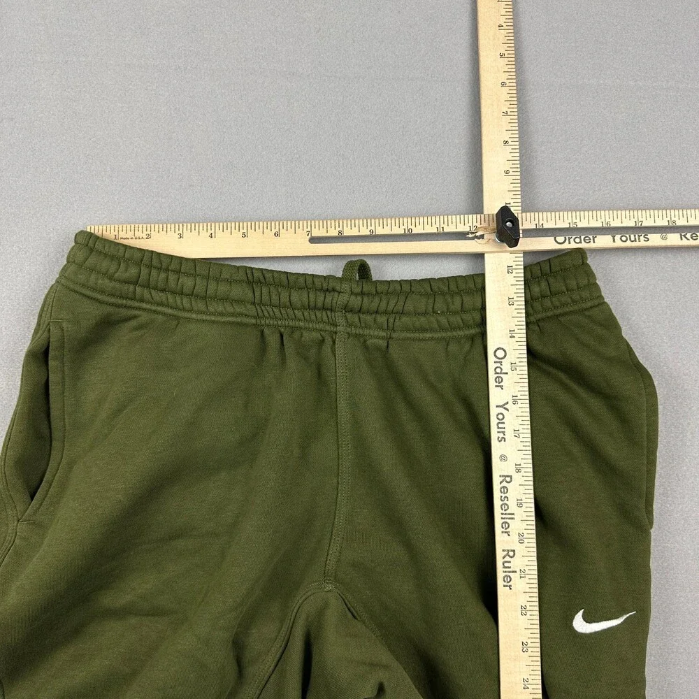 Nike Pants Men Large Olive Solid Jogger Tapered Swoosh Embroidery Drawstring L